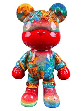 绝美！网红款纯手工流体熊储钱罐