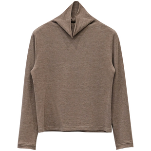 一三良品小个子 自发热加绒加厚百搭堆堆领半高领打底衫T恤上衣女