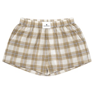 Called Back格子短裤女2026春夏新款百搭高腰显瘦休闲运动风裤子