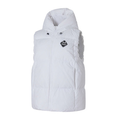 【自营】UA安德玛羽绒马甲女装新款保暖连帽背心时尚潮流休闲外套