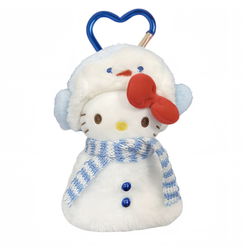 正版新年红纽扣HelloKitty凯蒂猫包挂件卡通毛绒玩偶钥匙扣送礼物