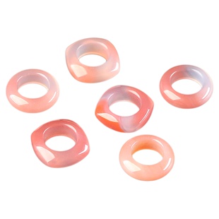 7A天然盐源玛瑙跑环平安扣圆形方形手串吊坠男女士diy手工手链