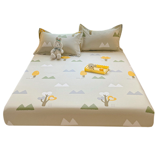 纯棉床笠单件100全棉床垫保护罩2025新款学生宿舍床垫套90x200cm