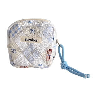 可爱卫生巾姨妈巾收纳包大容量高颜值学生便携化妆包月事包零钱包