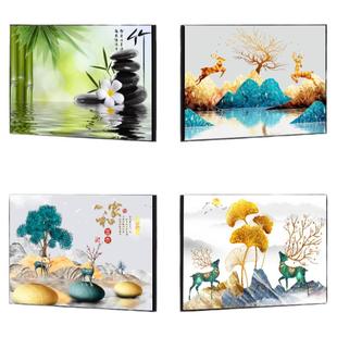 卧室床头房间装饰画主卧客房墙壁画现代简约酒店宾馆单幅横版挂画