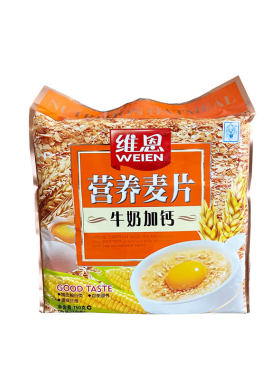 维恩750g牛奶加钙即饮美味燕麦片