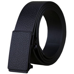 头层牛皮皮带男真皮无牙自动扣男士腰带真皮个性潮流中年青年裤带