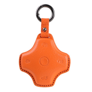 适用东风奕派007/008山羊皮钥匙包立体真皮车钥匙套全包保护壳扣