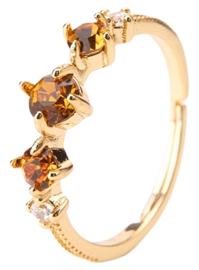 复古原创日系高颜值开口戒指