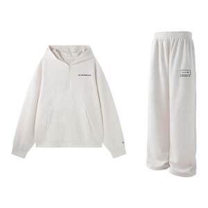 BJHG不计后果BJHG不计后果灯芯绒连帽卫衣男女款春季休闲裤子美式时尚运动套装