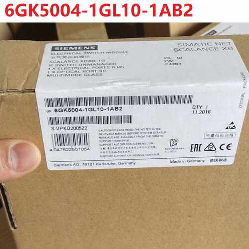 议价原装6GK5004-1GL10-1AB2西门子交换机1P6GK50041GL101AB2现货