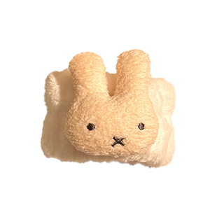 可爱米菲兔洗脸手腕带神器袖口防水防湿毛绒护腕带洗漱束发带发圈