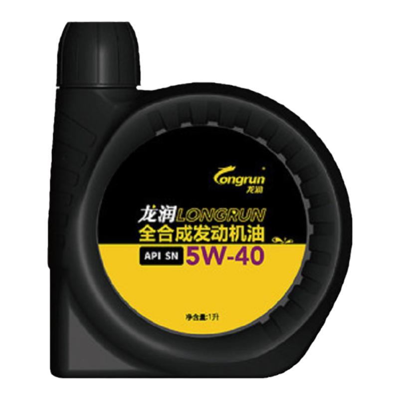 龙润全合成汽机油SN5W40 1L汽车发动机润滑油不适用欧系车奥迪车