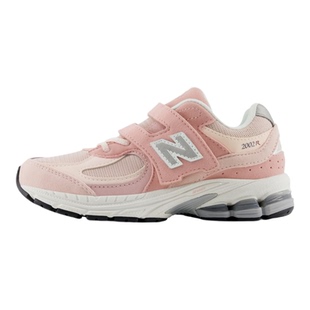 Newbalance nb官方童鞋 4-7岁中童粉色复古魔术贴运动鞋PV2002SK