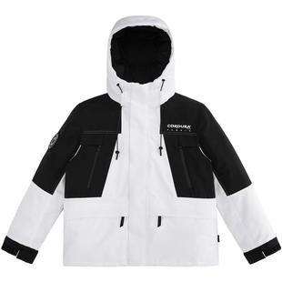 【鹅绒】太平鸟男装 防寒服冬季户外工装连帽cordura保暖羽绒服男