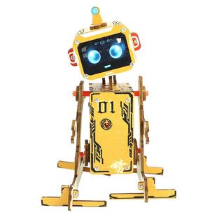 科技小制作手工diy材料包小发明电动自制声控机器人男孩手工实验