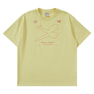 MENTMATE25SS抽象图案印花T恤