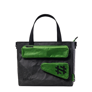 solif翻袋积木时尚做旧风积木斜跨手提包男女托特包流行休闲挎包