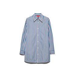 【季末甄选】MAX&Co.25秋冬新品徽标休闲多色全棉衬衫8116025102
