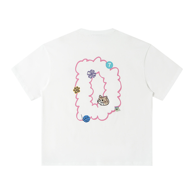 薛之谦dsp童趣猫猫短袖T恤