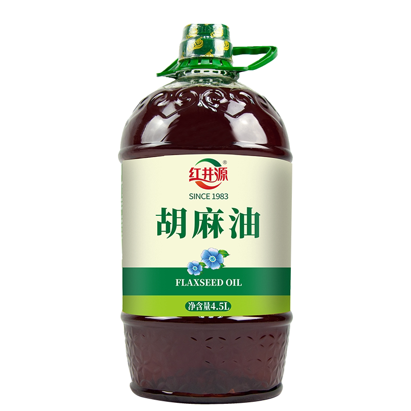 红井源浓香胡麻油4.5L内蒙古