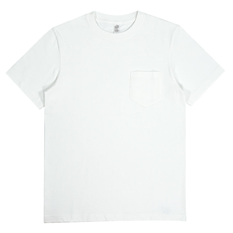 270g/m2日本重磅厚实纯棉纯色短袖打底衫白T恤纯白精梳棉男女Tee