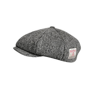 harris八角帽女英国进口鸭舌帽哈里斯羊毛帽子男呢料人字纹报童帽