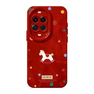 适用华为nova14手机壳女款nova13pro保护套2026新年novo12红色11过年8高级感7活力版10马年ultra波点小马外壳