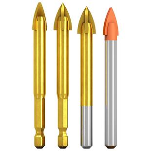 瓷砖钻头6mm套装合金陶瓷玻璃混凝土手电钻专用打孔三角钻开孔器