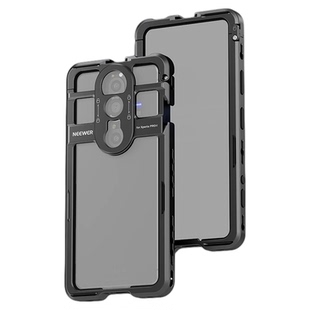 NEEWER/纽尔适用索尼 Xperia PRO-I手机兔笼摄影摄像直播专用拓展框双手持户外拍摄外接67mm滤镜手柄助拍器