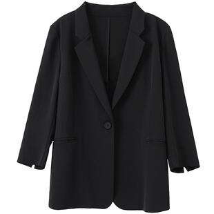 垂顺质感 七分袖西装外套女通勤气质百搭高级感西服薄款凉感春夏