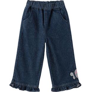 【balaOne】巴拉巴拉童装儿童长裤女童2026新款春装装直筒牛仔裤