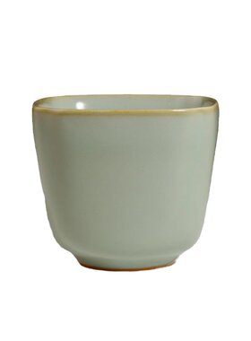 晓芳窑汝窑天青四方杯