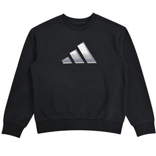 【自营】阿迪达斯儿童卫衣秋新款童装大中童圆领套头运动衫KS0643