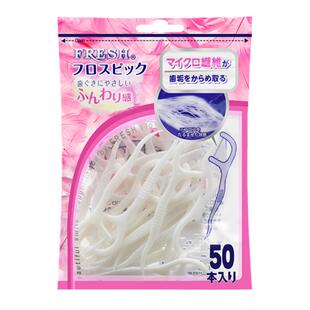 丹特博牙线日本进口牙线棒扁线细宽弓形剔牙签线家庭装*6袋