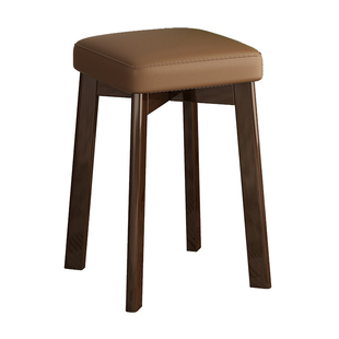 凳子家用小板凳现代简约餐桌椅子网红圆凳可叠放餐椅实木方凳矮凳