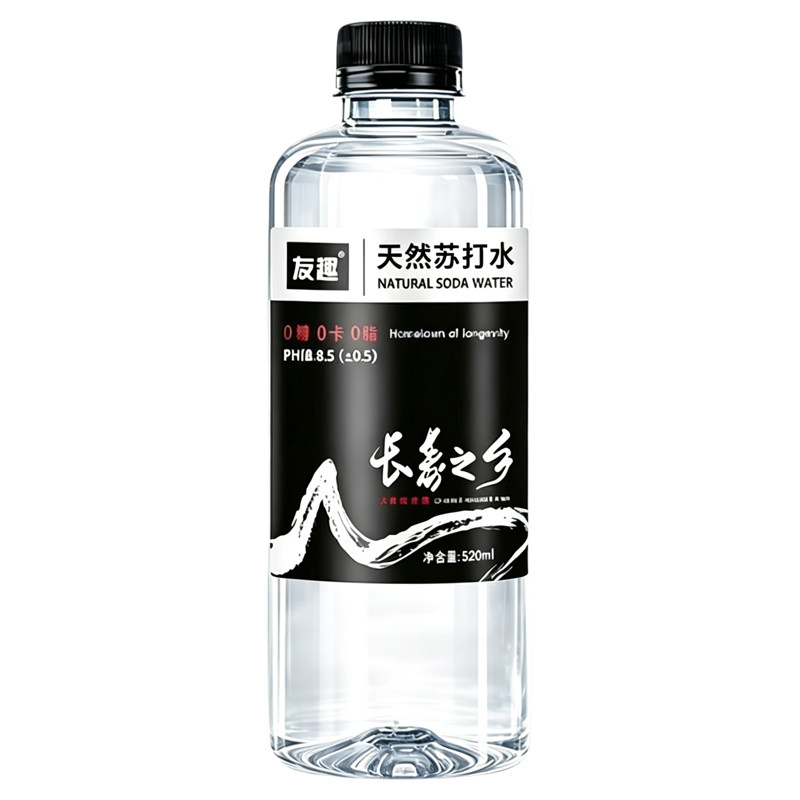 长寿之乡天然苏打水整箱15瓶*520ml装碱性0糖酸高日常饮用天然水