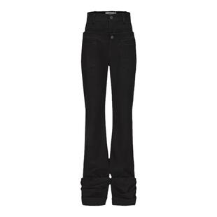 24ans 非日常的zui佳选择｜双腰显瘦腿长 堆褶直筒休闲裤子