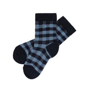 ■LENFANCE 现货 FUB 26SS 儿童春夏复古撞色条纹超薄中筒袜袜子