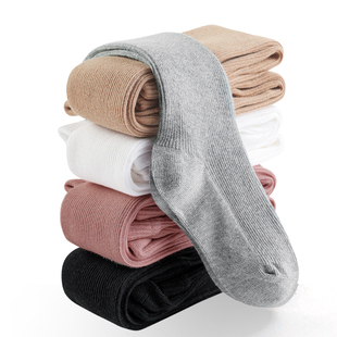 女童连裤袜春秋薄款白色婴儿宝宝连体秋冬季连脚儿童打底裤配裙子