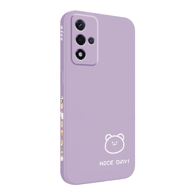 oppoA93s手机壳新款简约小熊小兔女高级感液态硅胶OPPOA92s全包防摔手机套A93超薄直边OPPO网红青春挂绳外男