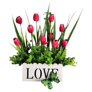 墙壁挂花客厅摆件花束仿真花假花墙面挂墙室内装饰品挂墙壁花篮