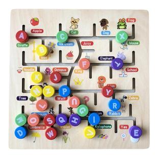 蒙氏早教婴儿童忙碌板diy配件方向盘墙面游戏益智玩具轨道迷宫宝