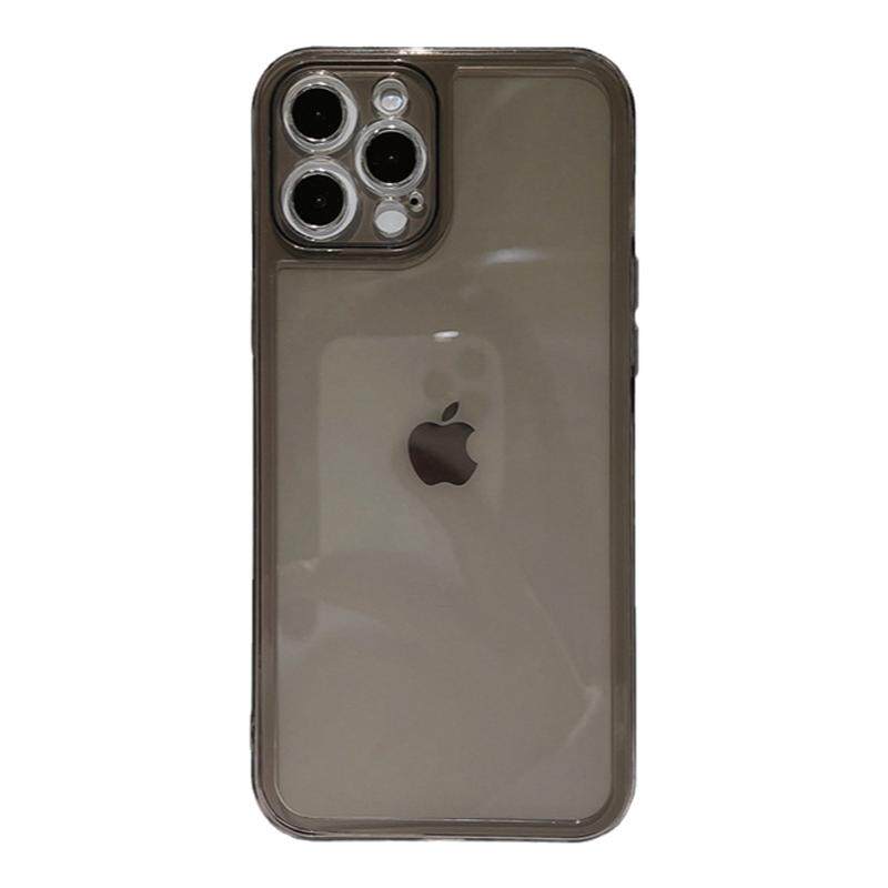 透明简约|新疆包邮透明iPhone15ProMax冷淡风适用苹果14全包精孔软男手机壳乌市发货