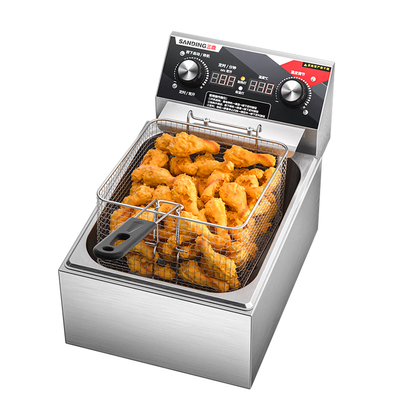 三鼎油炸锅商用电炸锅单双缸油炸机炸薯条炸鸡炸串设备定时电炸炉