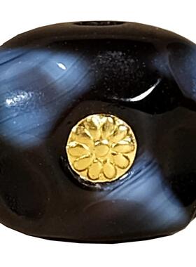 无相天珠老型桶珠单珠散珠文玩配饰 星月菩提手串配珠百香籽顶珠