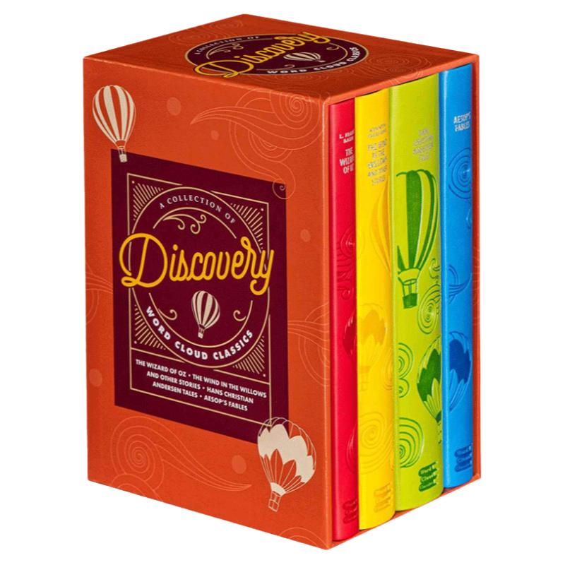 Discovery Word Cloud Boxed Set 软精装皮质封面词云经典 探索发现主题文学作品合集 绿野仙踪 柳林风声 安徒生童话 伊索寓言