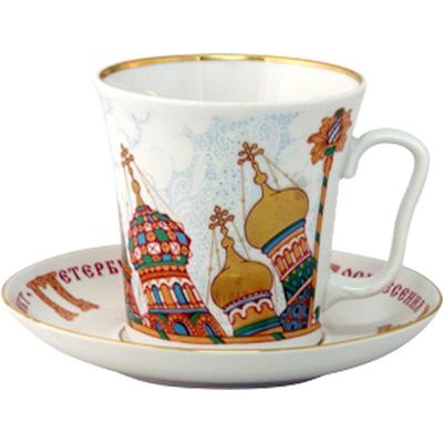 俄皇LOMONOSOV陶瓷马克杯碟