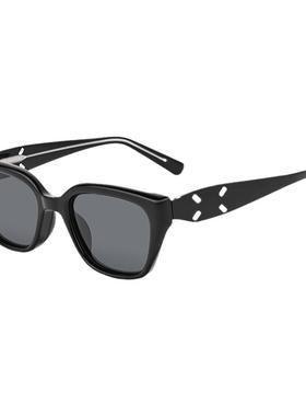 佐川时尚百搭小方框墨镜女大脸显瘦高清偏光防紫外线防晒太阳镜男