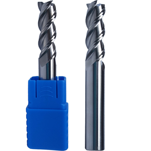 二手台湾钨钢铣刀进口铝用 3刃平底立铣刀(10 12 16 20)mmCNC合金